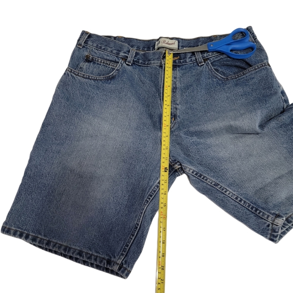 Faded Glory  Vintage  Men's  Relaxed  Jean Shorts  Size 38  Classic 5 Pocket - Picture 9 of 11
